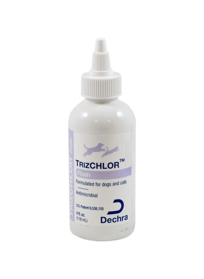 DECHRA Trizchlor Flush Ear & Skin Cleanser for Dogs & Cats 118 ml  Antimicrobial & Gentle Care From Varmacy - Image 1